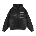 Speed therapy department Exotic Brands Sunfade Two-way Zipper Boxy Fleece Hoodie