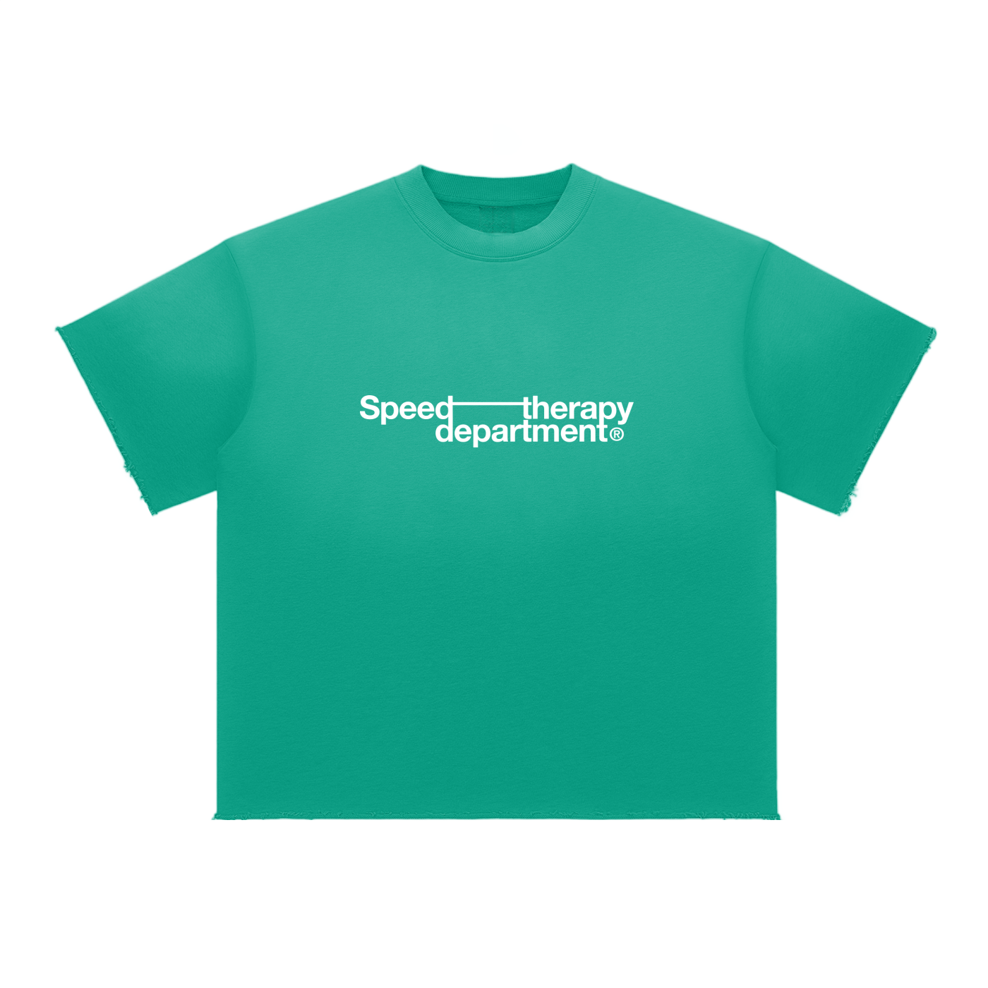 Speed therapy department Sun Fade Raw Edge T-Shirt