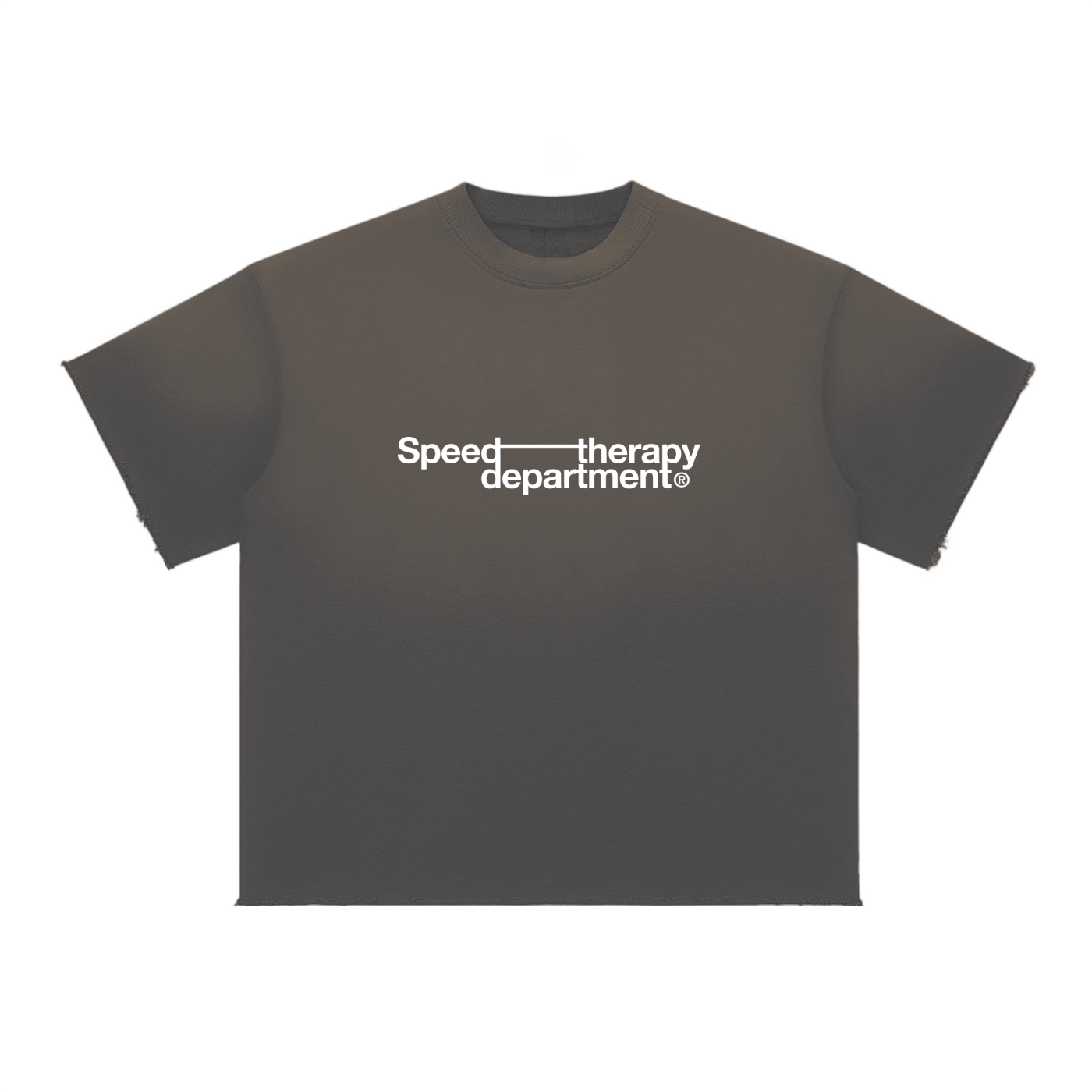 Speed therapy department Sun Fade Raw Edge T-Shirt