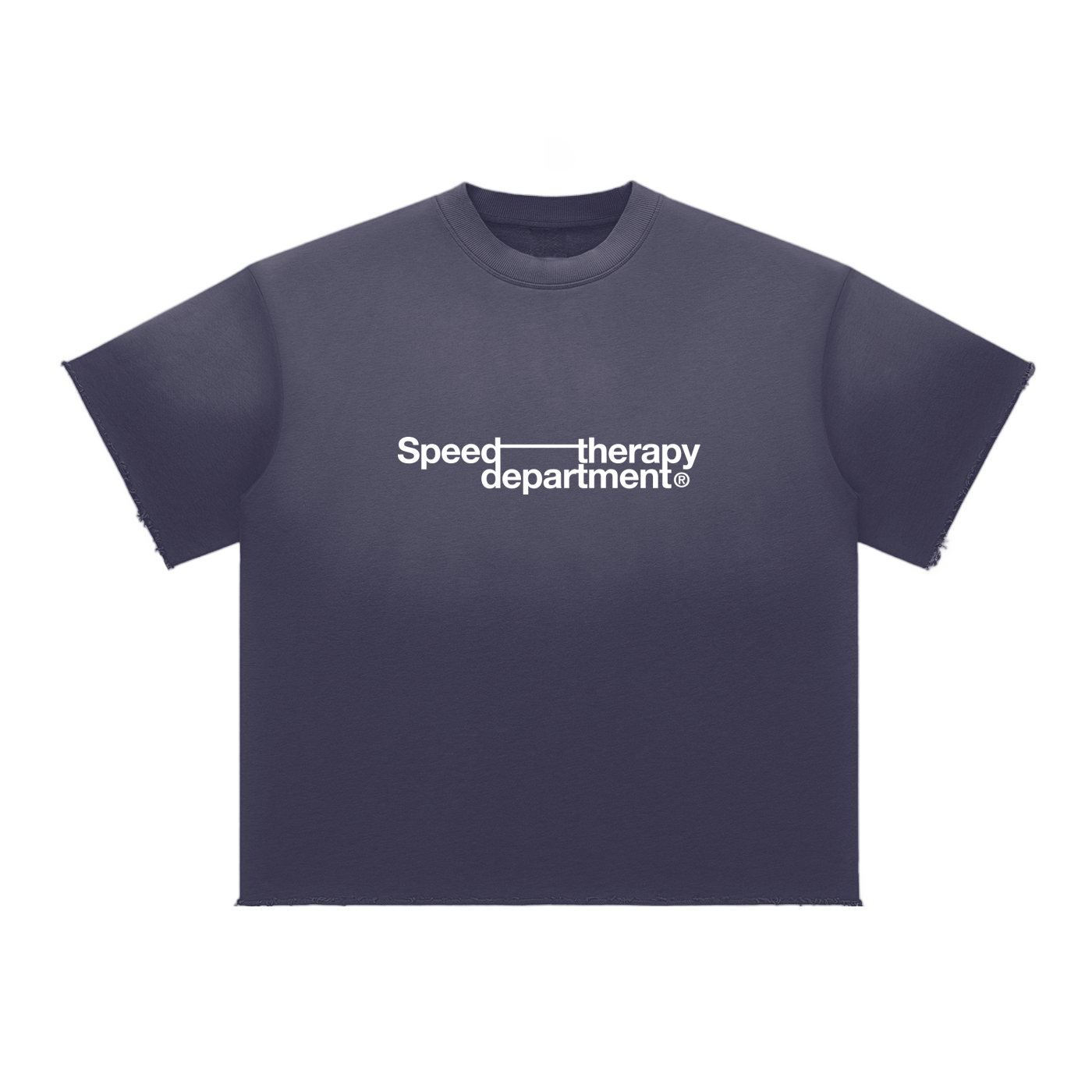 Speed therapy department Sun Fade Raw Edge T-Shirt