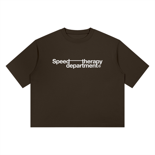 Speed therapy department Heavyweight Boxy T-Shirt