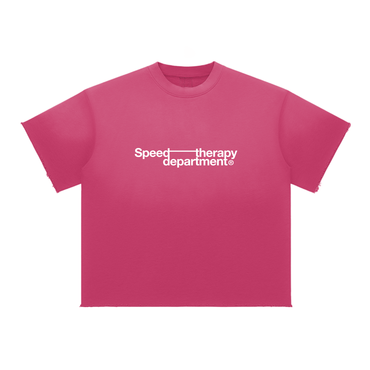 Speed therapy department Sun Fade Raw Edge T-Shirt