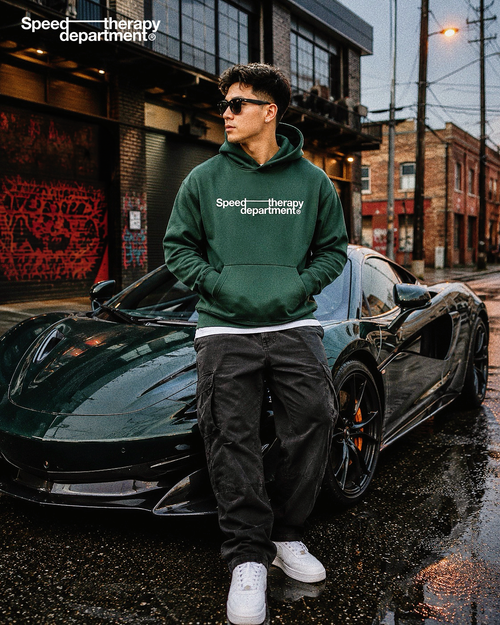 Speed therapy department Essential Oversized Boxy Fit Fleece Hoodie