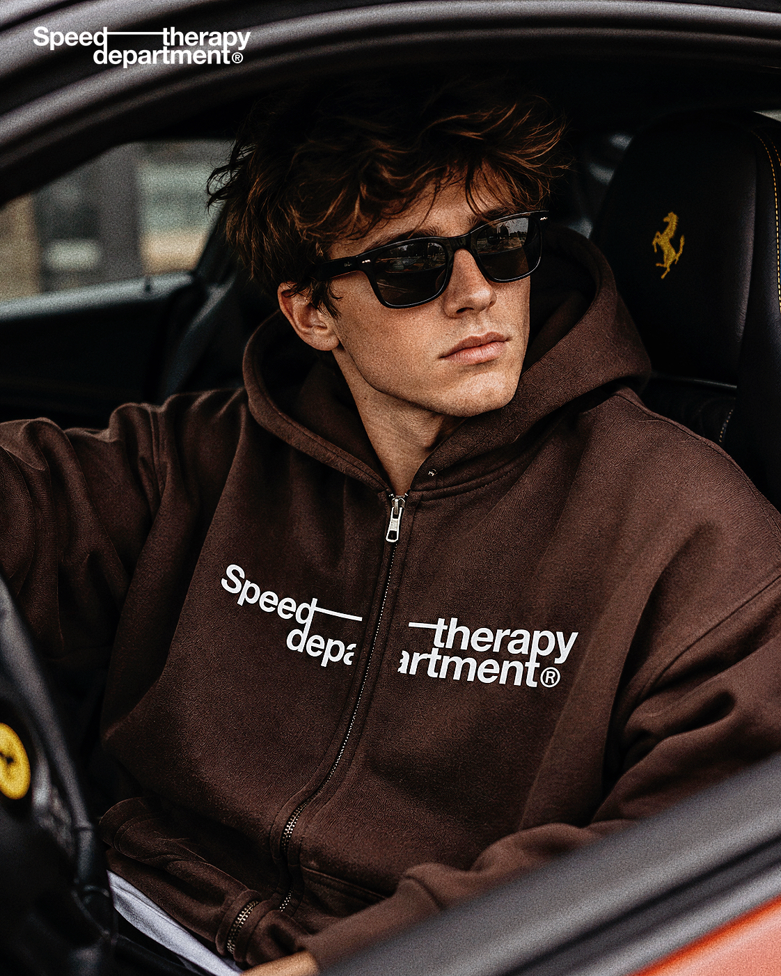 Speed therapy department Essential Oversized Fleece Boxy Hoodie