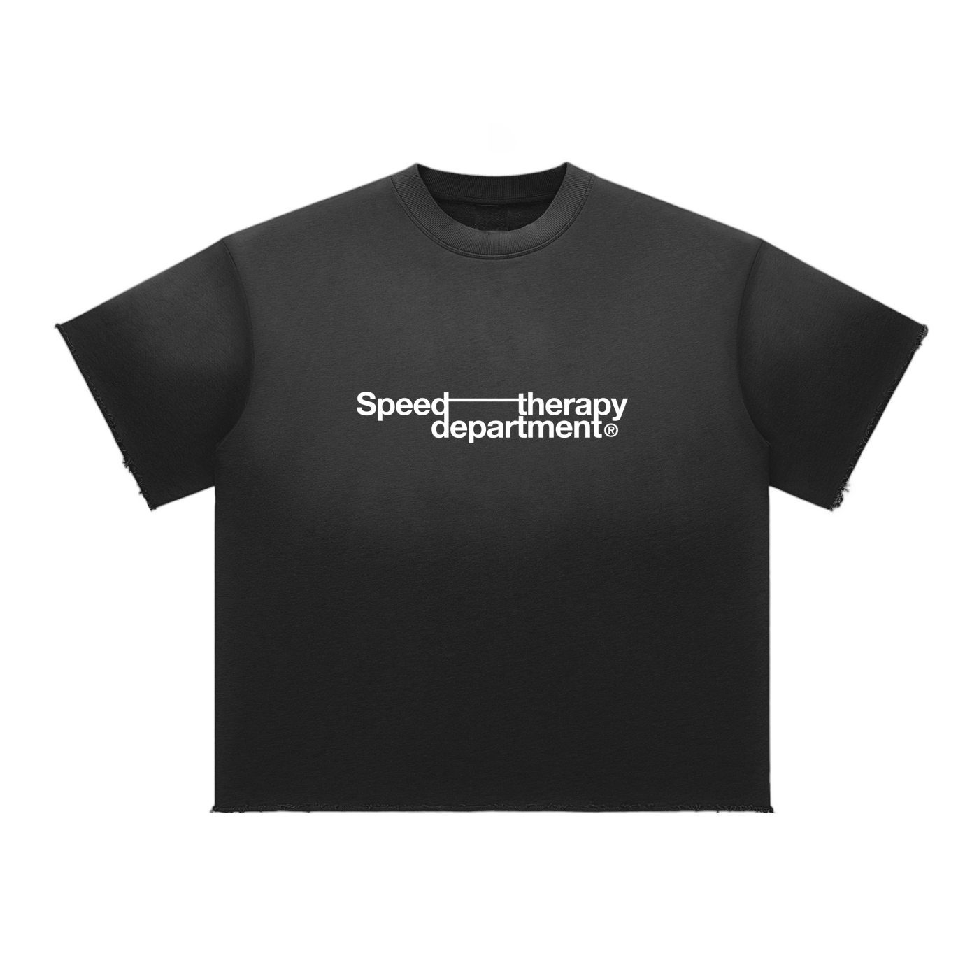 Speed therapy department Sun Fade Raw Edge T-Shirt